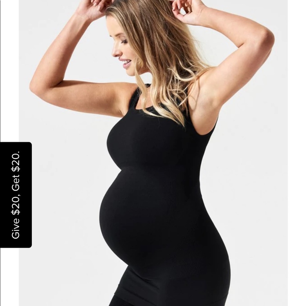 BLANQI® Everyday™ Maternity Belly Support Tanktop - Black / Medium